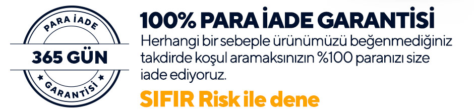 100% Para İade Garantisi